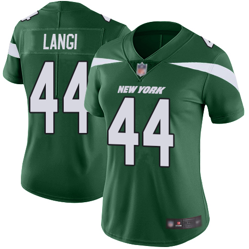 New York Jets Limited Green Women Harvey Langi Home Jersey NFL Football 44 Vapor Untouchable